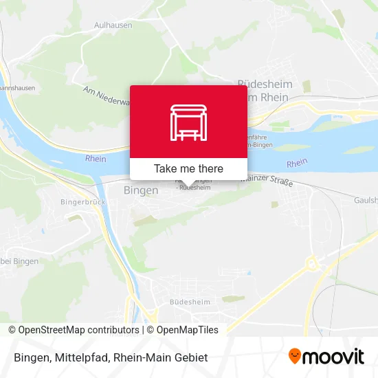 Карта Bingen, Mittelpfad