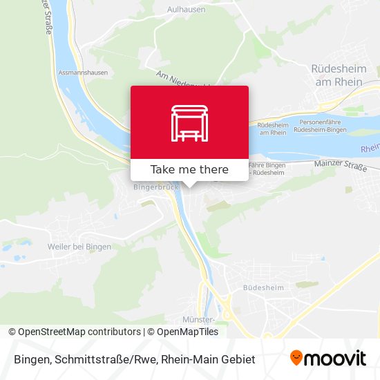 Bingen, Schmittstraße/Rwe map