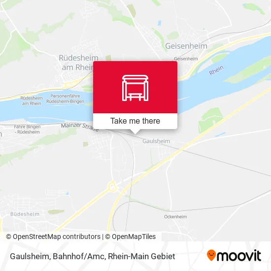 Карта Gaulsheim, Bahnhof/Amc