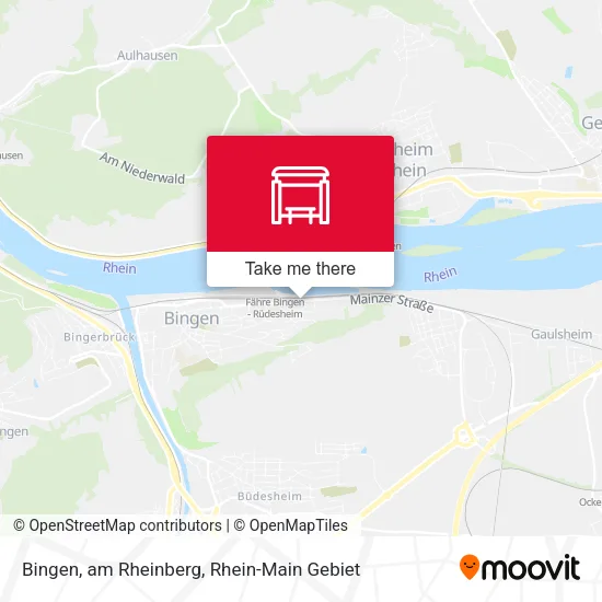 Карта Bingen, am Rheinberg
