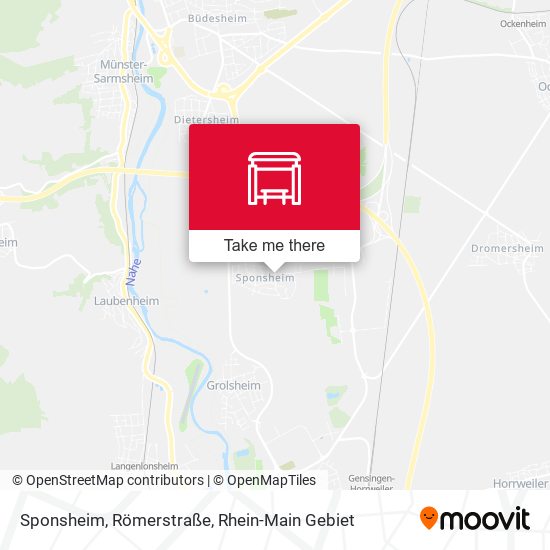 Sponsheim, Römerstraße map