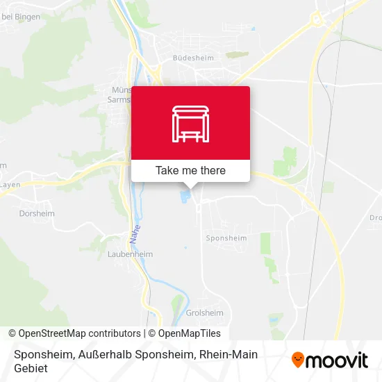 Карта Sponsheim, Außerhalb Sponsheim