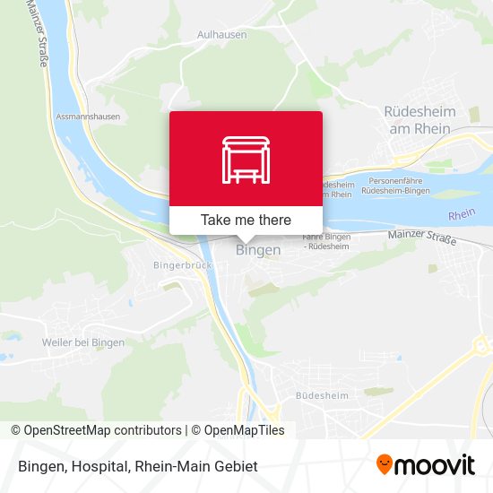 Bingen, Hospital map