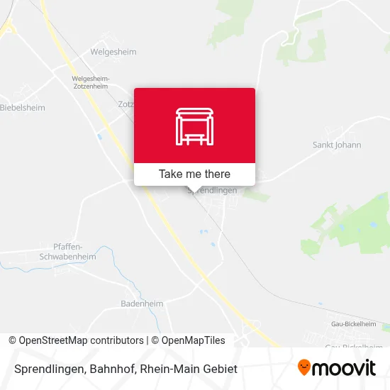 Sprendlingen, Bahnhof map