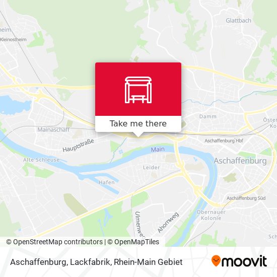 Карта Aschaffenburg, Lackfabrik