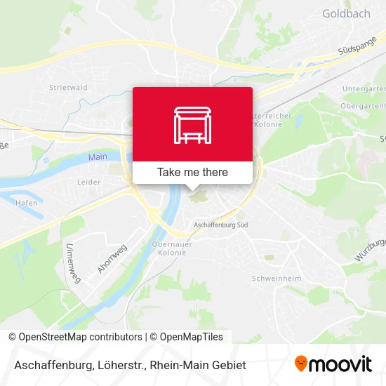 Карта Aschaffenburg, Löherstr.