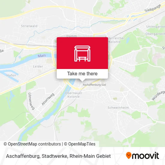 Карта Aschaffenburg, Stadtwerke