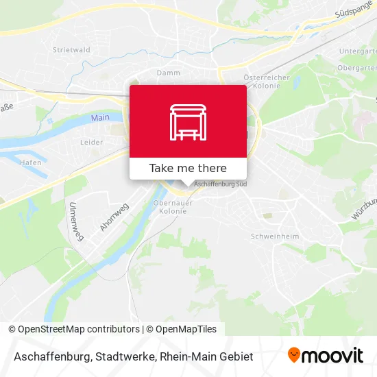 Карта Aschaffenburg, Stadtwerke
