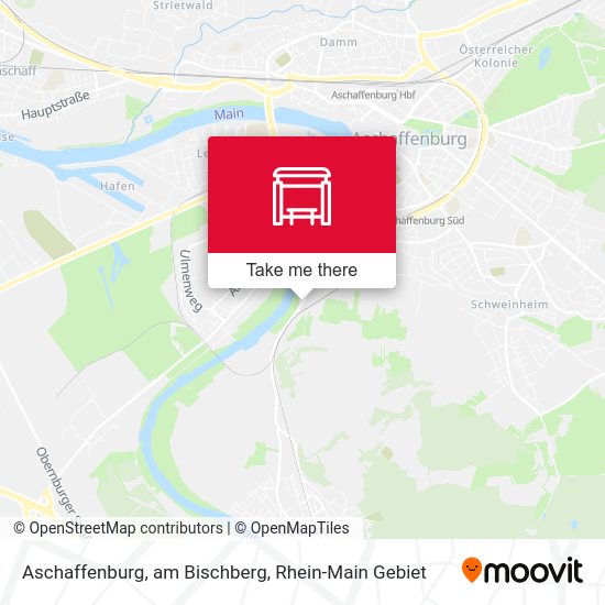 Карта Aschaffenburg, am Bischberg