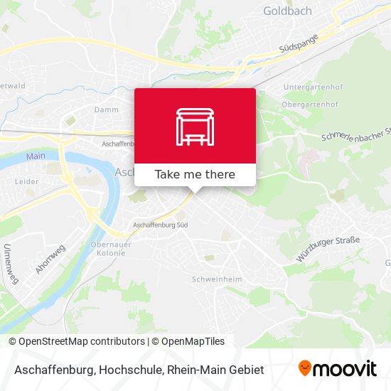 Aschaffenburg, Hochschule map