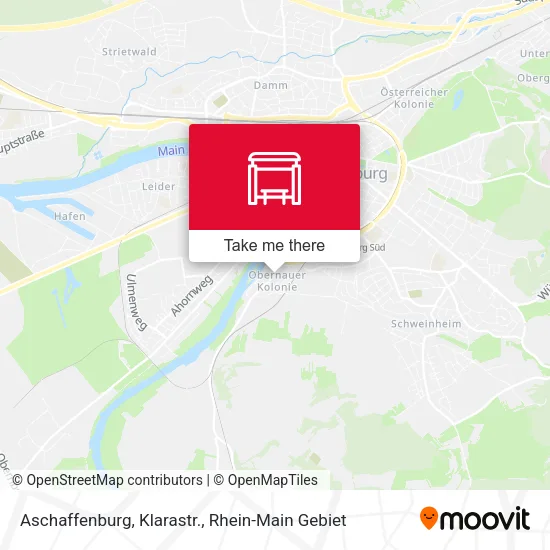 Карта Aschaffenburg, Klarastr.