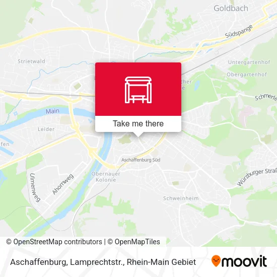 Карта Aschaffenburg, Lamprechtstr.