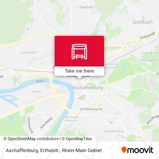 Карта Aschaffenburg, Erthalstr.