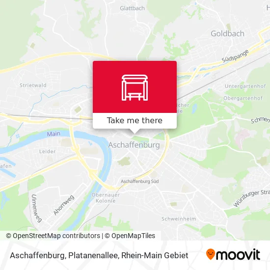 Карта Aschaffenburg, Platanenallee