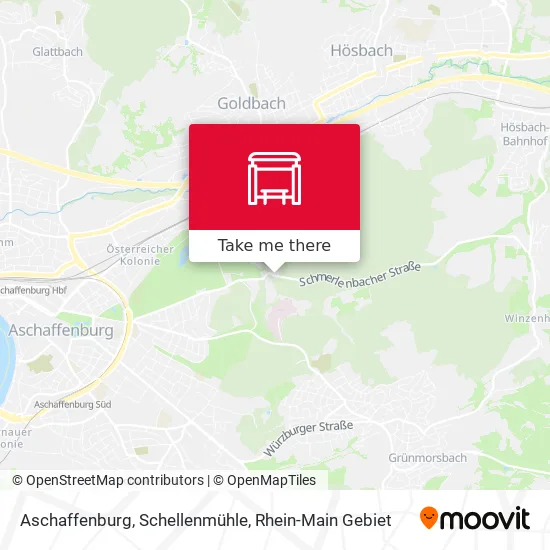 Карта Aschaffenburg, Schellenmühle