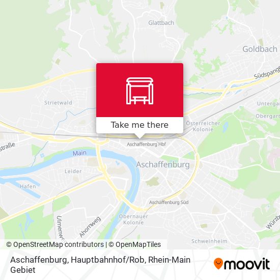 Aschaffenburg, Hauptbahnhof / Rob map