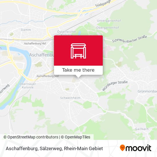 Aschaffenburg, Sälzerweg map