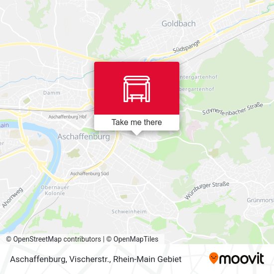 Карта Aschaffenburg, Vischerstr.