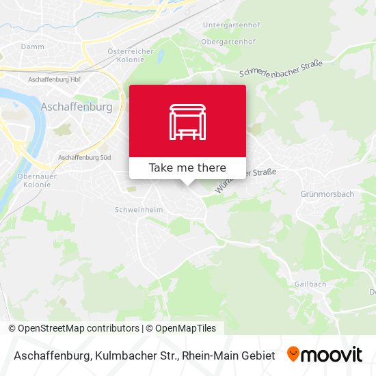 Карта Aschaffenburg, Kulmbacher Str.