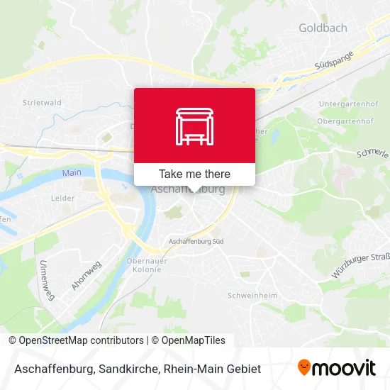 Карта Aschaffenburg, Sandkirche