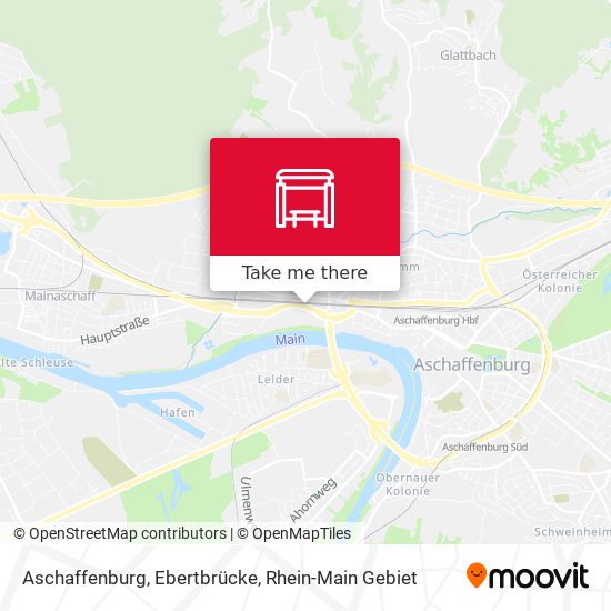 Aschaffenburg, Ebertbrücke map