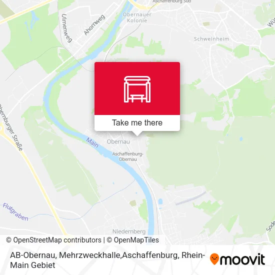 Карта AB-Obernau, Mehrzweckhalle,Aschaffenburg