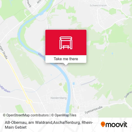 Карта AB-Obernau, am Waldrand,Aschaffenburg