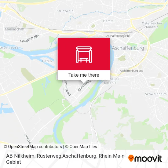 Карта AB-Nilkheim, Rüsterweg,Aschaffenburg