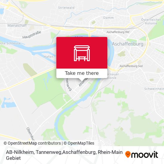 AB-Nilkheim, Tannenweg,Aschaffenburg map