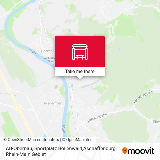 Карта AB-Obernau, Sportplatz Bollenwald,Aschaffenburg