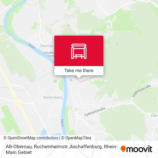 Карта AB-Obernau, Ruchelnheimstr.,Aschaffenburg