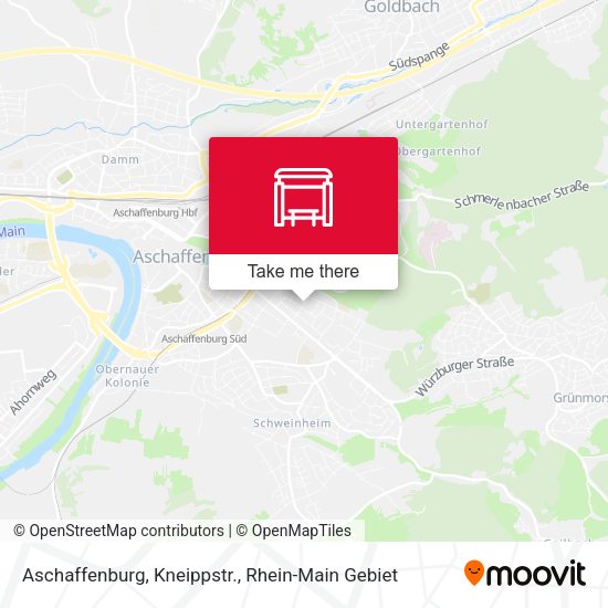 Карта Aschaffenburg, Kneippstr.