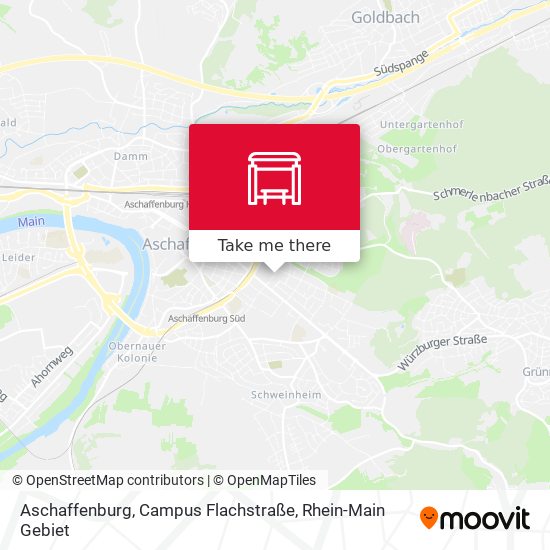 Aschaffenburg, Campus Flachstraße map