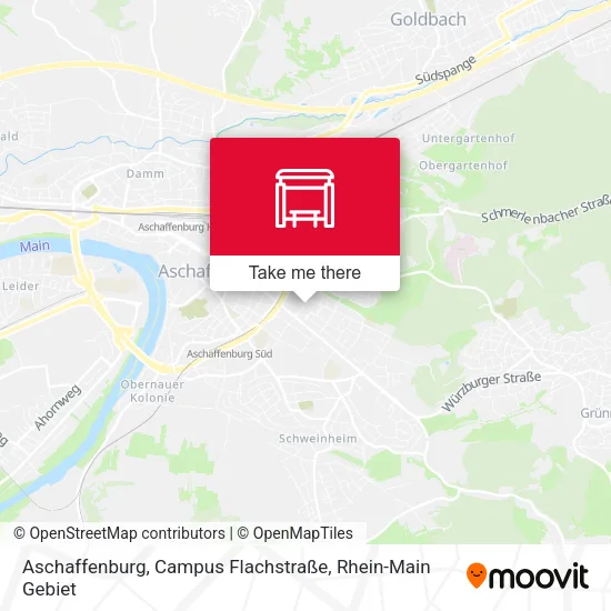 Карта Aschaffenburg, Campus Flachstraße