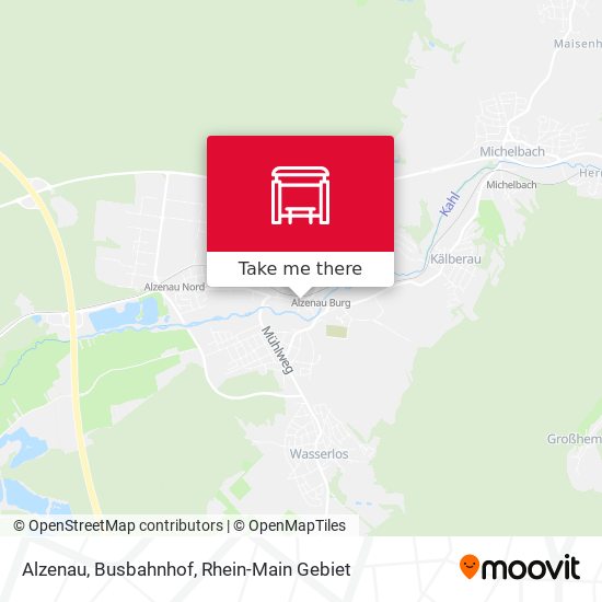 Alzenau, Busbahnhof map