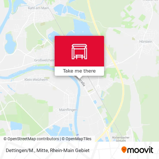 Карта Dettingen/M., Mitte