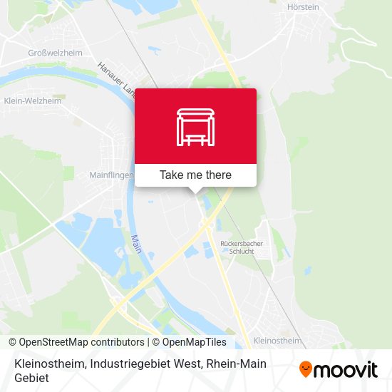 Kleinostheim, Industriegebiet West map