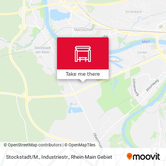 Stockstadt/M., Industriestr. map