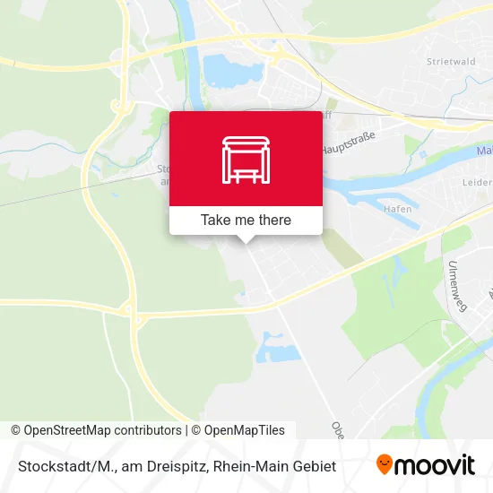 Карта Stockstadt/M., am Dreispitz
