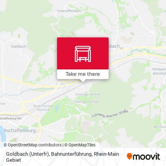 Goldbach (Unterfr), Bahnunterführung map