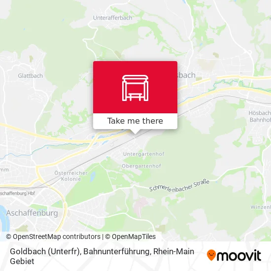 Карта Goldbach (Unterfr), Bahnunterführung