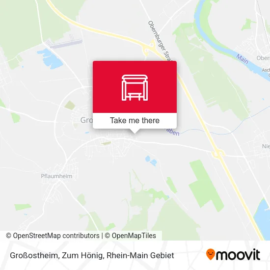 Карта Großostheim, Zum Hönig
