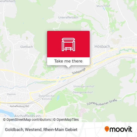 Goldbach, Westend map
