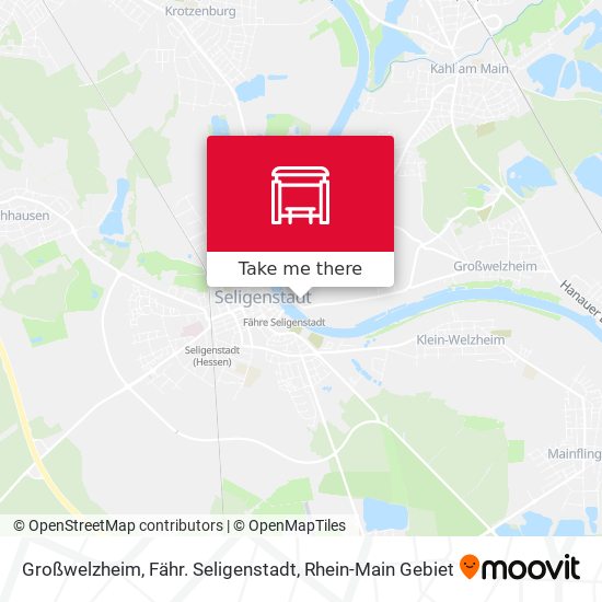 Großwelzheim, Fähr. Seligenstadt map