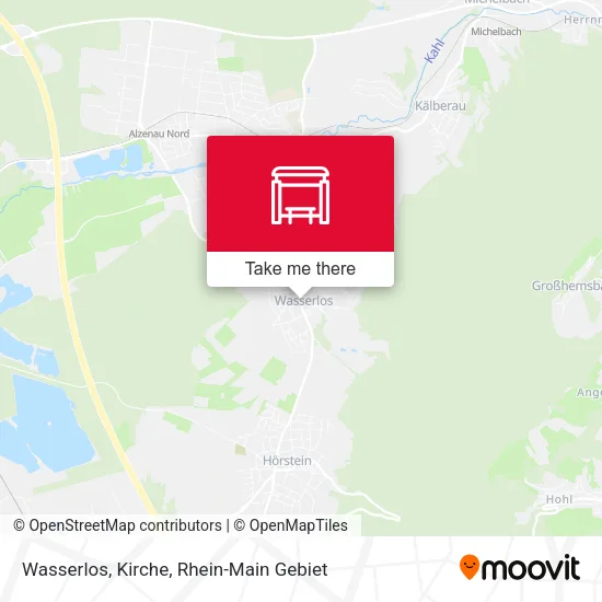 Карта Wasserlos, Kirche