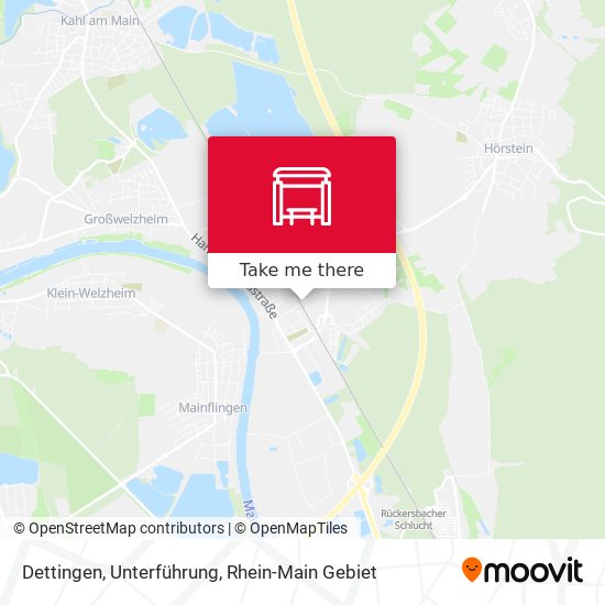 Dettingen, Unterführung map