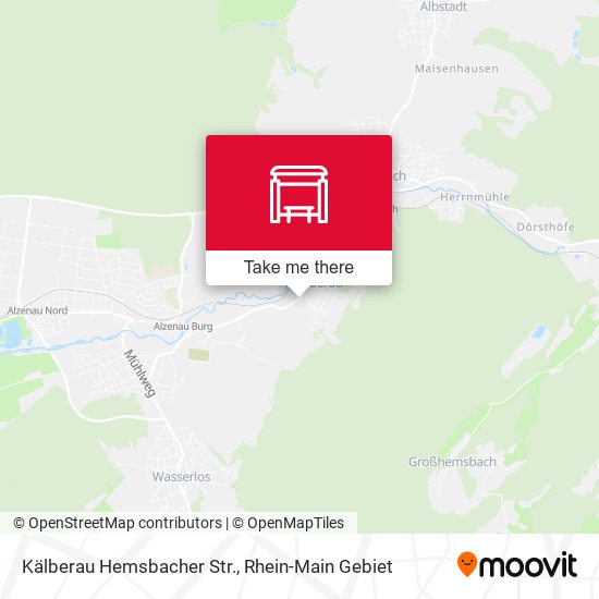 Карта Kälberau Hemsbacher Str.