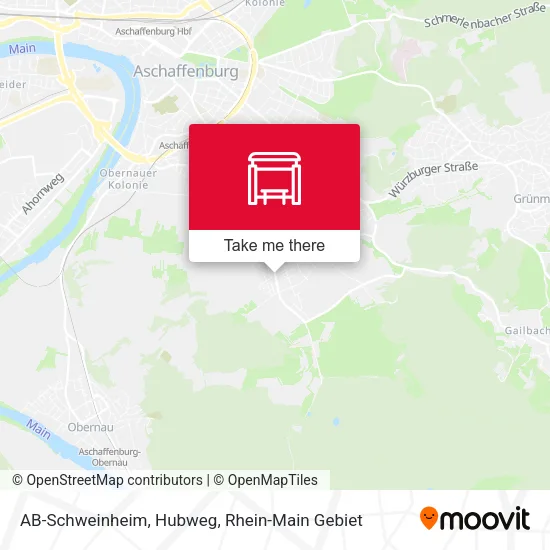 Карта AB-Schweinheim, Hubweg