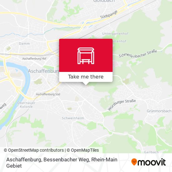 Aschaffenburg, Bessenbacher Weg map
