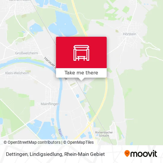 Карта Dettingen, Lindigsiedlung
